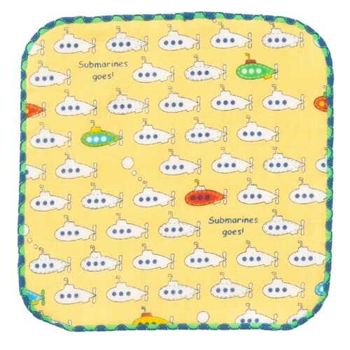 ミニタオル ガーゼミニハンカチ イエロー