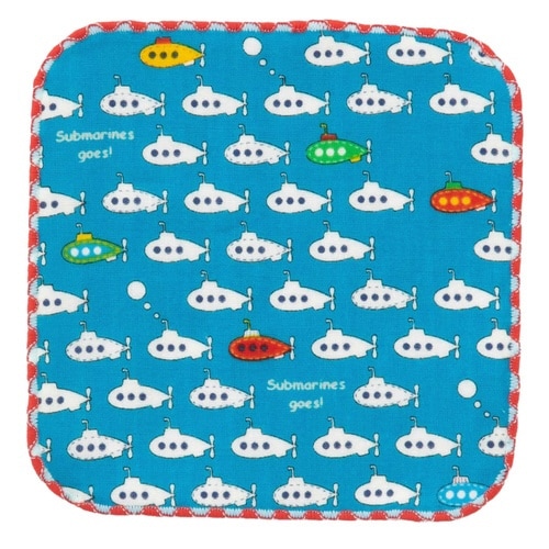 ミニタオル ガーゼミニハンカチ ターコイズ