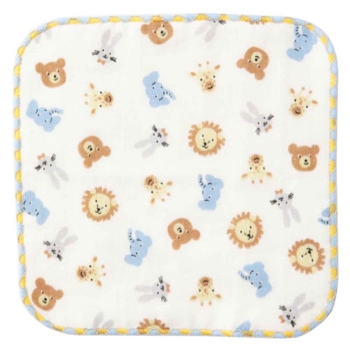 ミニタオル ガーゼミニハンカチ サックス