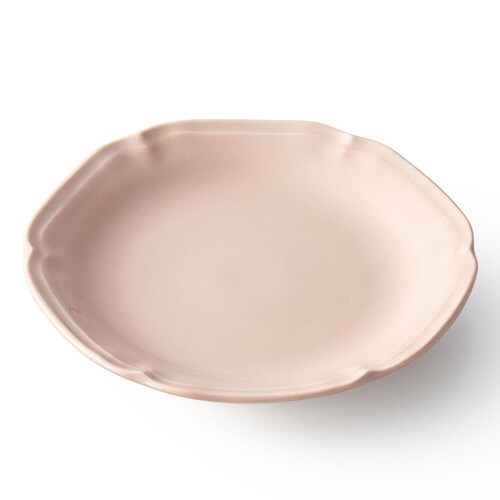 プレート 14cm リーブル 磁器 コーラルピンク