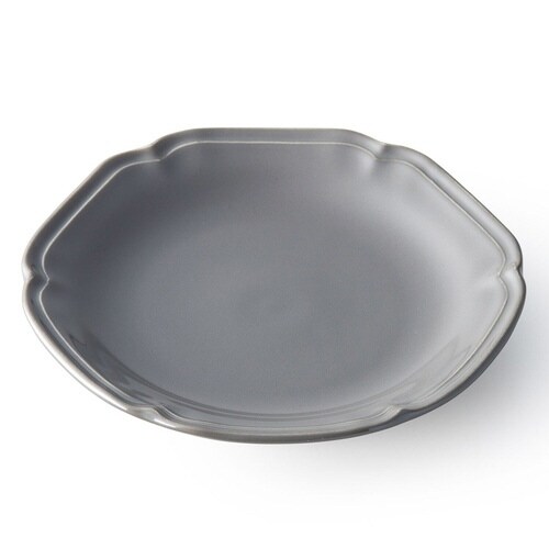 プレート 14cm リーブル 磁器 クールグレー