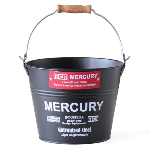 バケツ ブリキ スモール 5L マットブラック