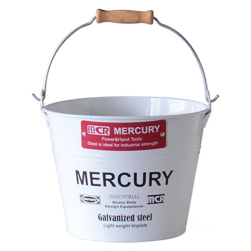 バケツ ブリキ スモール 5L ホワイト