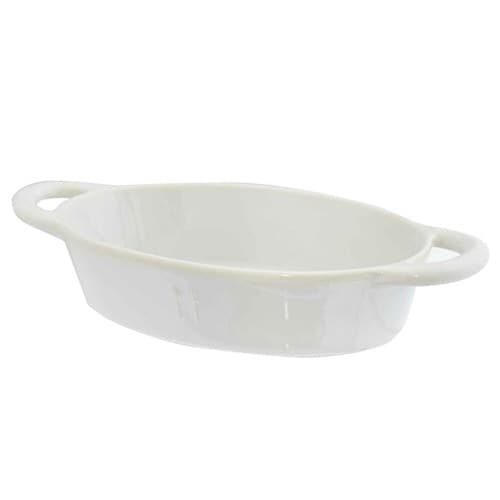グラタン皿 一人用 オーバル ホワイト