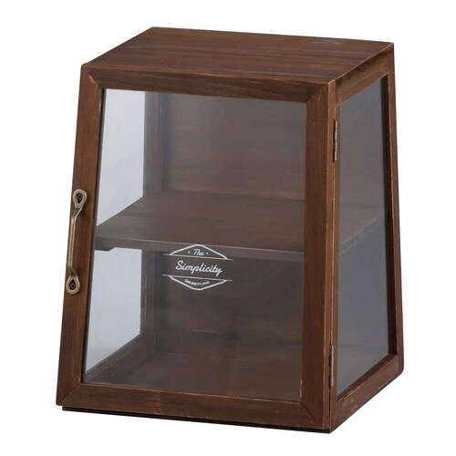 ミニショーケース ボワシー ガラスケース ブラウン