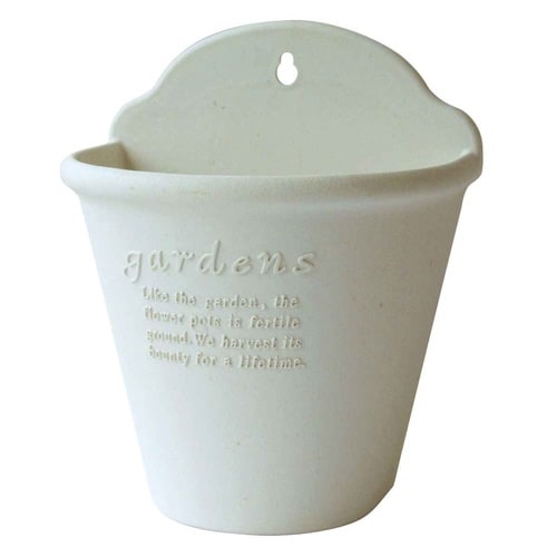 植木鉢 ハンギングエコポット 210 ホワイト