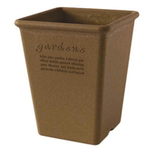 植木鉢 エコポット角型ロング 木粉入り ナチュラル