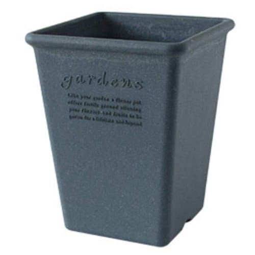 植木鉢 エコポット角型ロング 木粉入り ネイビー