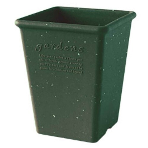 植木鉢 エコポット角型ロング 古紙入り グリーン