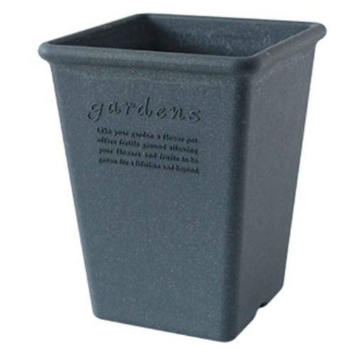 植木鉢 エコポット角型ロング 木粉入り ネイビー