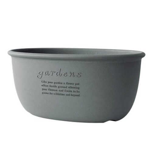 プランター エコプランターオーバル グレー