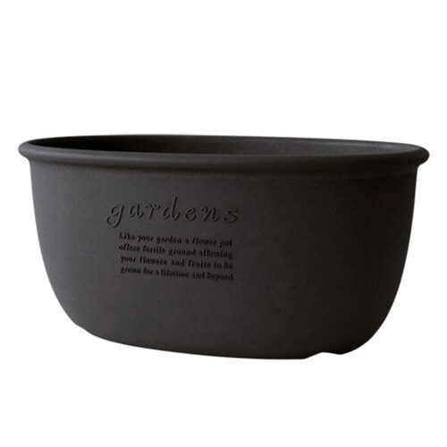 プランター エコプランターオーバル ブラック