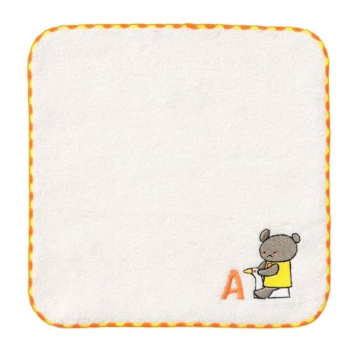 ハンドタオル こぐまちゃん イニシャル A