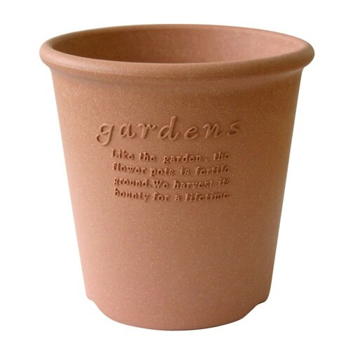 植木鉢 エコポット丸型 4号 木粉入り 素焼き