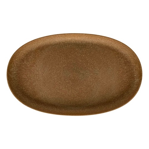 受け皿 エコプレートオーバル 木粉入り ナチュラル