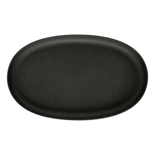 受け皿 エコプレートオーバル 木粉入り ブラック