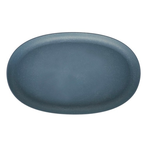 受け皿 エコプレートオーバル 木粉入り ネイビー