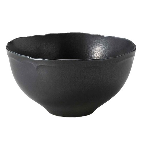 ボウル 13cm 梨花 磁器 ブラック