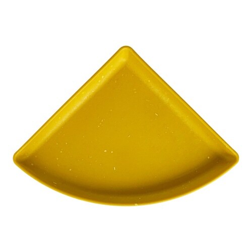 受け皿 コーナーエコプレート 古紙入り マスタード