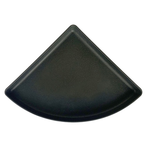 受け皿 コーナーエコプレート 木粉入り ブラック