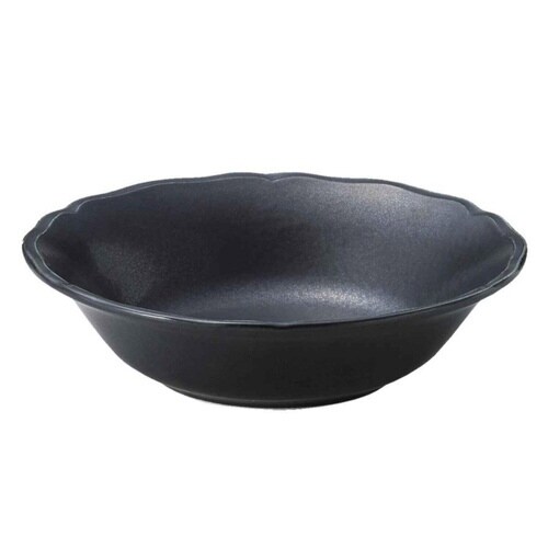 ボウル 17cm 梨花 磁器 ブラック