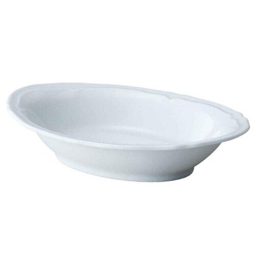 オーバルプレート 24cm 梨花 磁器 ホワイト