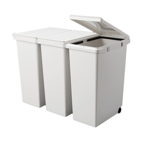 ゴミ箱 60L 20L×3分別 ホワイト