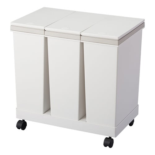 ゴミ箱 60L 資源ゴミ 横型 ホワイト