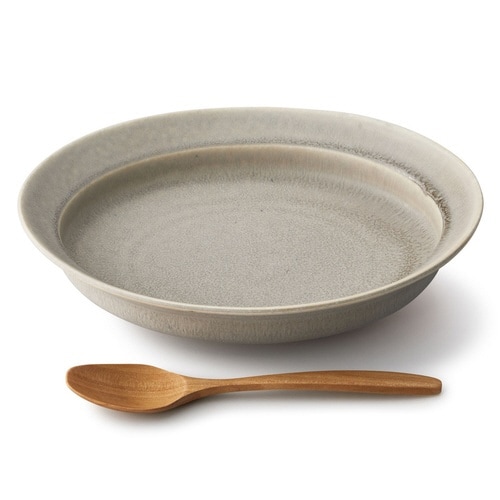 ボウル 24cm オーバルボウル カレット グレー