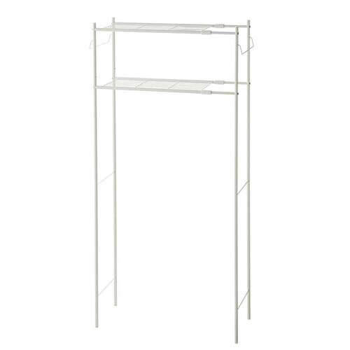 ランドリーラック タオル掛け付き マットホワイト
