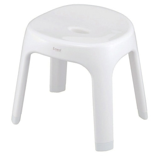 風呂椅子 座面高さ30cm Emeal ホワイト