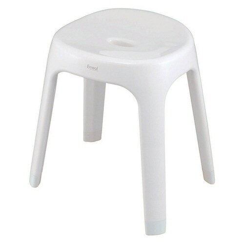 風呂椅子 座面高さ35cm Emeal ホワイト