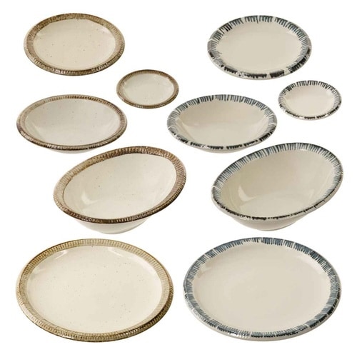 食器 10点セット 2色