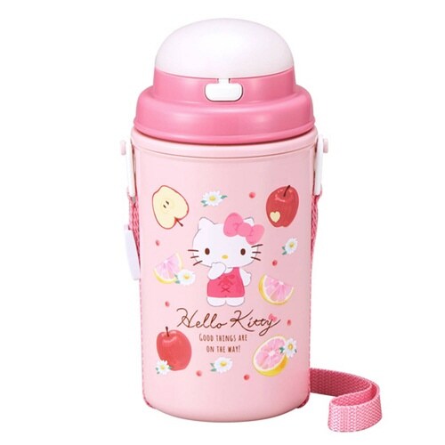 水筒 ストロー付水筒 ハローキティフルーツ