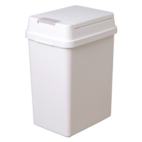 ゴミ箱 19L 密閉 プッシュ式 ホワイト