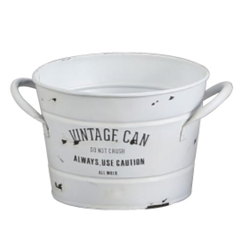 小物収納 鉢 アイアンポット ジャルダン ホワイト