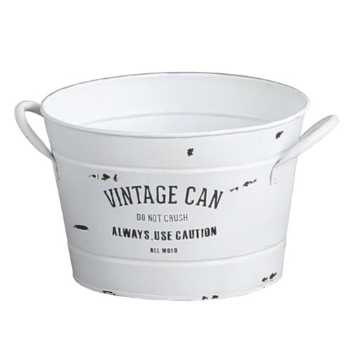 小物収納 鉢 アイアンポット ジャルダン ホワイト