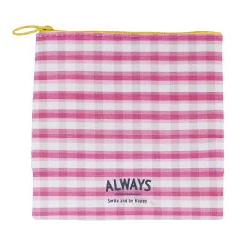 ポーチ ALWAYS ピンクチェック