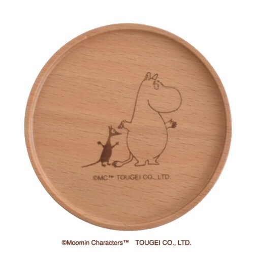 コースター 9cm ムーミン 木製 ムーミン