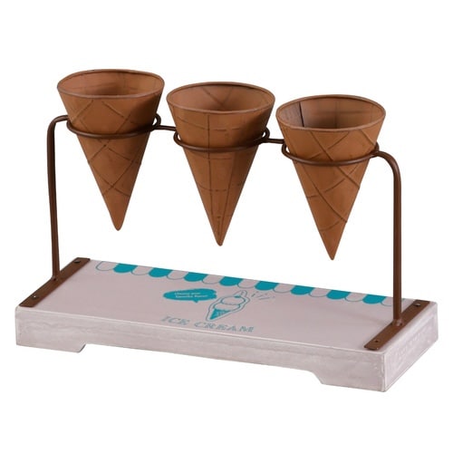 プランター アイスクリーム フラワーポット ピンク