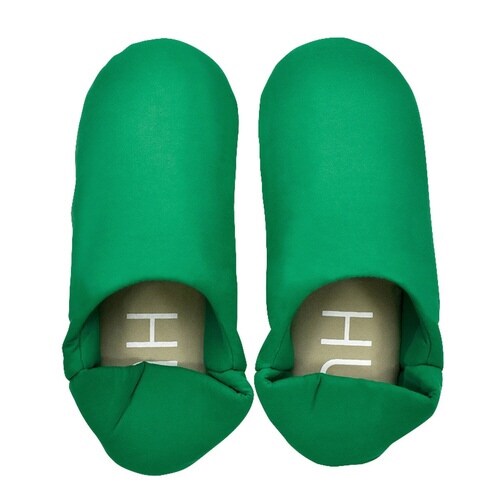 バブーシュスリッパ HUG カラフル グリーン