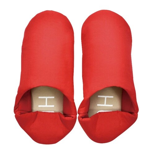 バブーシュスリッパ HUG カラフル レッド