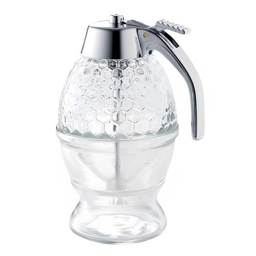 ハニーディスペンサー ガラス製 はちみつ入れ