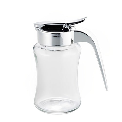 ハニージャー スリム ガラス製 はちみつ入れ