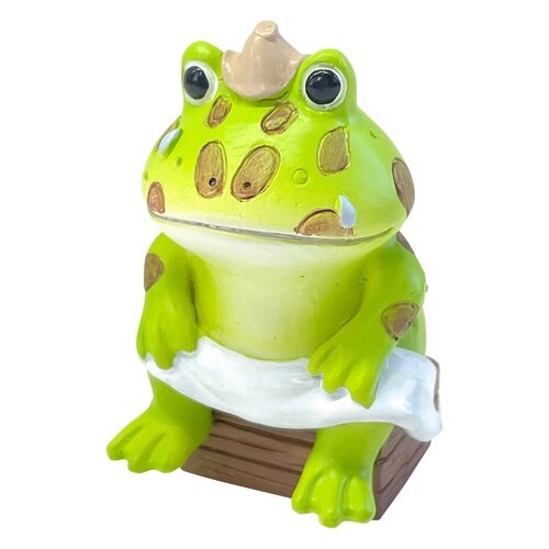 コポー サウナーのツノ親分 カエル 置物