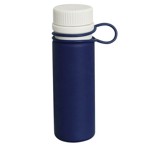 水筒 シリコーンボトル ナノ 180ml ネイビー
