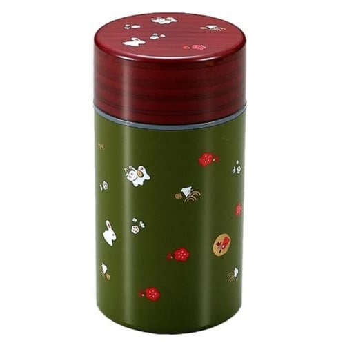 茶筒 400ml 茶筒丸 大 緑小粋 緑