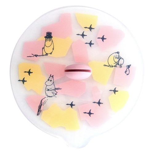 シリコン蓋 ムーミン 電子レンジ対応 ピンク