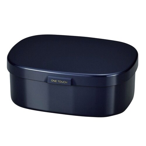 お弁当箱 さっと洗えるお弁当箱 L 1段 ネイビー