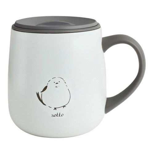 マグカップ フタ付き 300ml シマエナガ